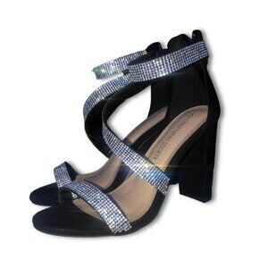 Urban Planet Rhinestone Black Heels